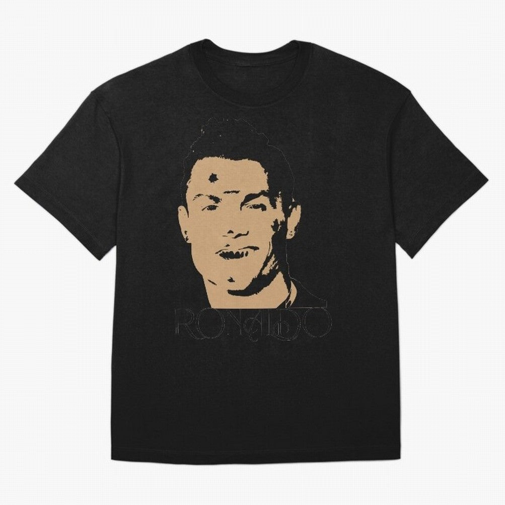 Portugal Football Captain Cristiano Ronaldo Vector Illustration Oversized T-Shirt Carry National Pride through Global Football Passion for FIFA World Cup 2026 USA Canada Mexico, Featuring Haaland and Mbappe, Portugal, Goal Celebration Energy,