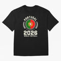 Portugal 2026 World Football Oversized T-Shirt Bring World Football Passion into FIFA World Cup 2026 Spirit, Connected to Germany, Mbappe, Fan Favorite Moments, National Team Passion, Big Match Drama and Soccer History; Created for Match Day