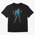 Ronaldo Cr7 Wpap Art Oversized T-Shirt Show Your Tournament Heart for FIFA World Cup 2026 Group Stage Spirit, Made for Germany, Mbappe, Stadium Chants, National Pride, Trophy Dreams and Unforgettable Football Memories; Ideal for Fans Who Follow