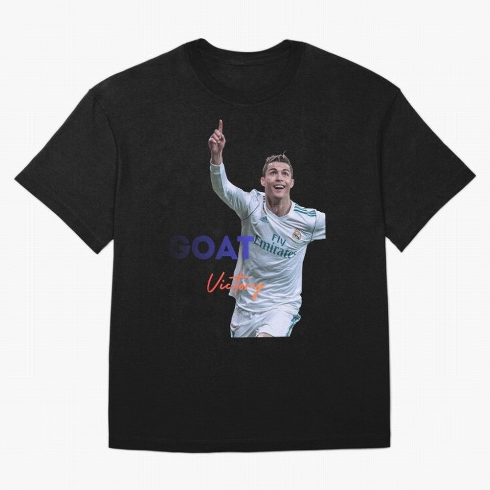 Goat CR7 MIndset Oversized T-Shirt Back Your Heroes with Match Day Hype around FIFA World Cup 2026 USA Canada Mexico, Mbappe, Brazil, Portugal and Argentina, Match Day Excitement, Supporter Culture, Golden Goals and Global Football Passion; Ideal