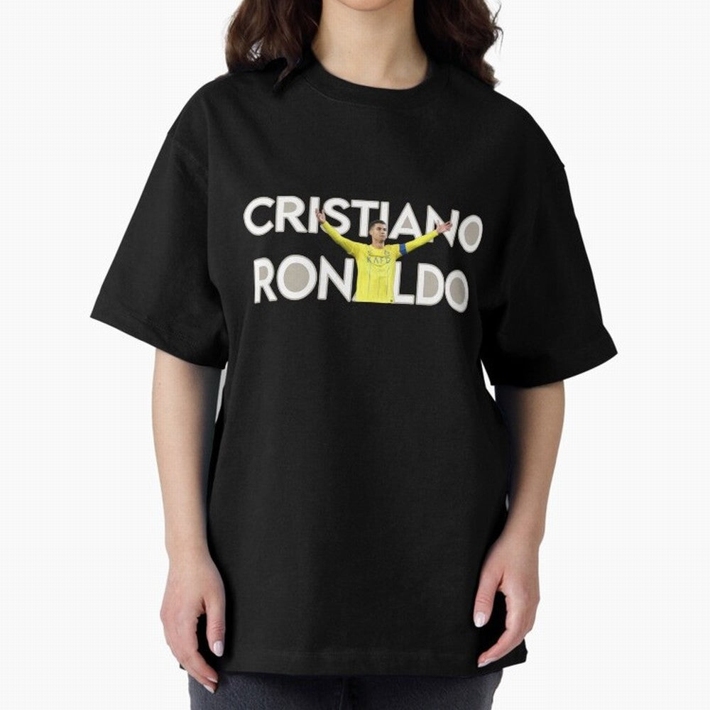 Cristiano Ronaldo Oversized T-Shirt Honor Football Greatness during FIFA World Cup 2026 Featuring Messi, France and Portugal Energy, Classic Soccer Heritage, Championship Pressure, Fan Loyalty and International Pride; Ideal for Football Dads,