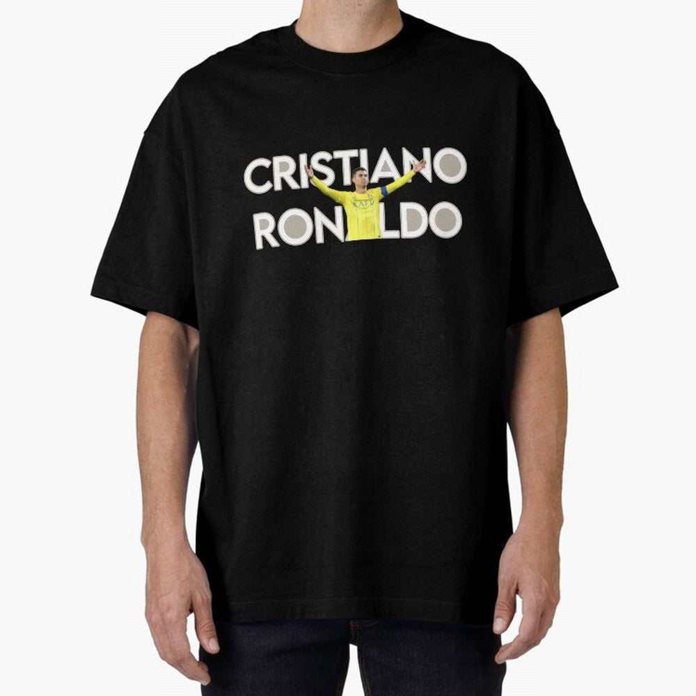 Cristiano Ronaldo Oversized T-Shirt Honor Football Greatness during FIFA World Cup 2026 Featuring Messi, France and Portugal Energy, Classic Soccer Heritage, Championship Pressure, Fan Loyalty and International Pride; Ideal for Football Dads,