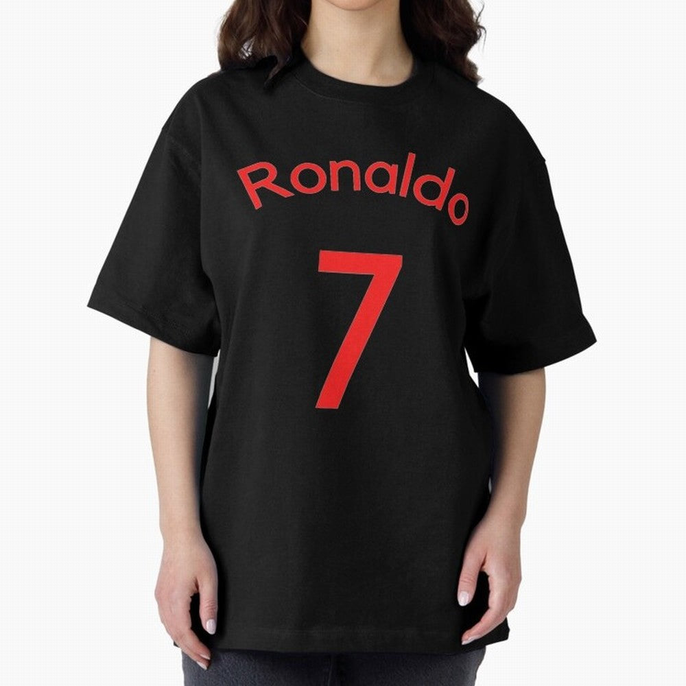 Copy of Ronaldo Manchester United Oversized T-Shirt Join Supporters Worldwide for FIFA World Cup 2026 Group Stage for Fans of Cristiano Ronaldo, Haaland and CR7 and Argentina and Brazil, Bringing Classic Soccer Heritage, Championship Pressure, Fan