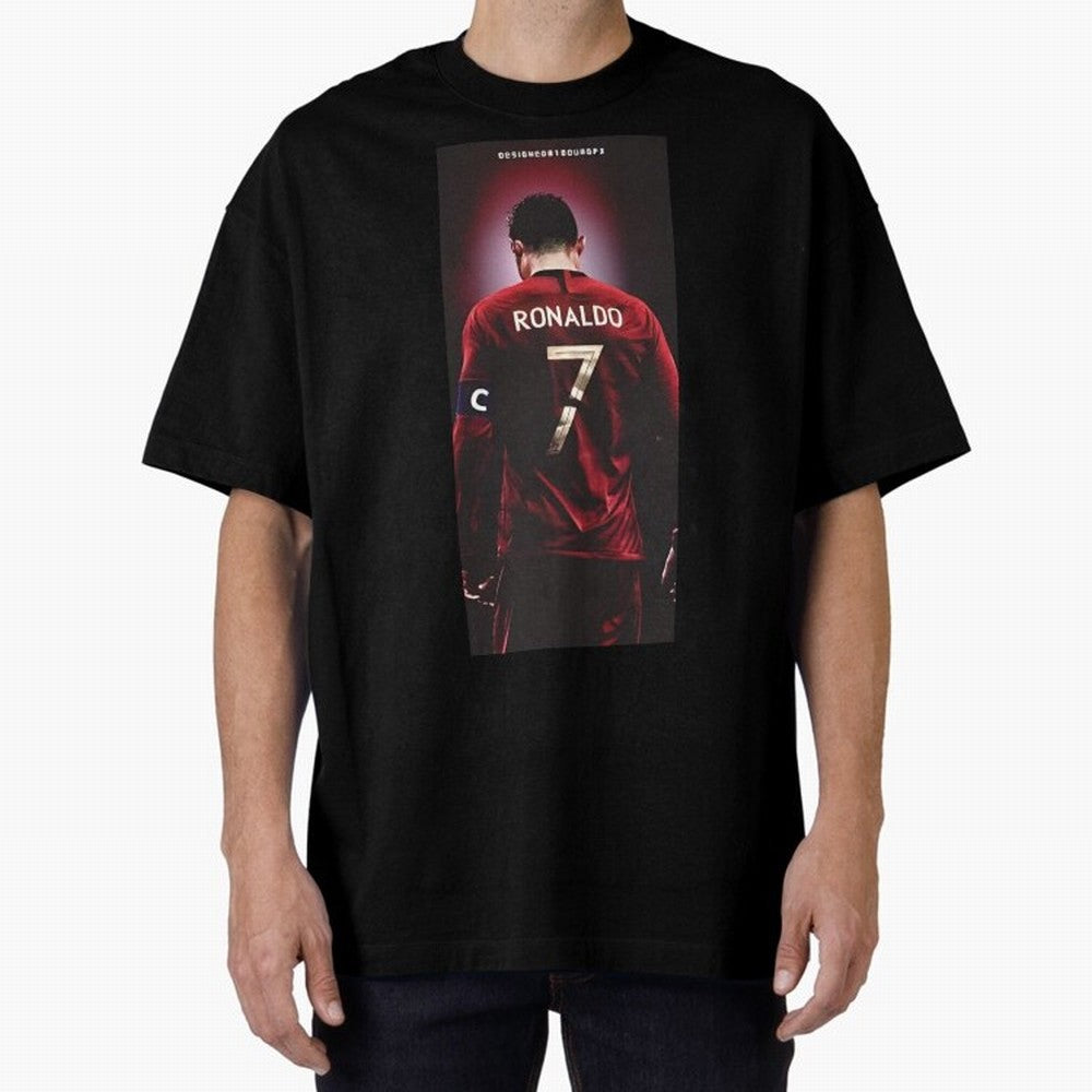 Cristiano Ronaldo Oversized T-Shirt Celebrate the Magic of FIFA World Cup 2026 USA Canada Mexico Inspired by Haaland and Mbappe, Spain Energy, Fan Favorite Moments, National Team Passion, Big Match Drama and Soccer History; Great for Supporters Who