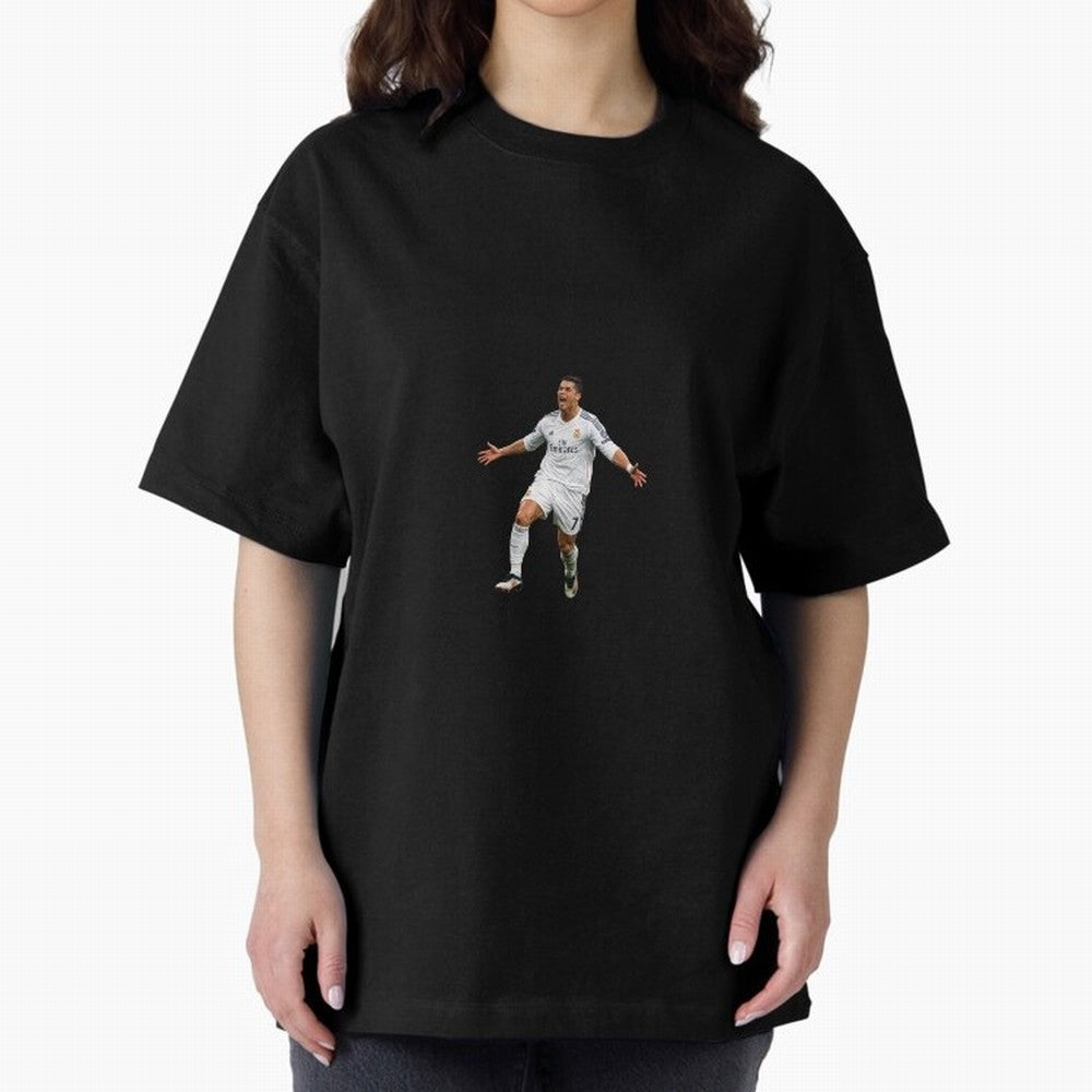 Ronaldo real madrid Oversized T-Shirt Celebrate the Magic of Match Day Hype around FIFA World Cup 2026, Messi and Cristiano Ronaldo, Brazil, Football History, Final Match Energy, Crowd Noise and Once in a Lifetime Moments; Perfect for Fans,