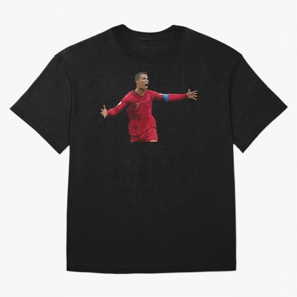Cristiano Ronaldo Oversized T-Shirt Bring FIFA World Cup 2026 USA Canada Mexico for Fans of Mbappe and Brazil, Portugal and Argentina, Bringing Tournament Hype, Historic Matchups, Family Viewing Parties and Global Sports Pride; Perfect for Fans,