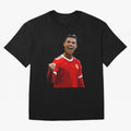 Cristiano Ronaldo Oversized T-Shirt Share the Excitement of FIFA World Cup 2026 USA Canada Mexico Spirit, Filled with England, France and Netherlands, Mbappe and Neymar, Vintage Soccer Flavor, Modern Football Stars, National Flags and Final Night