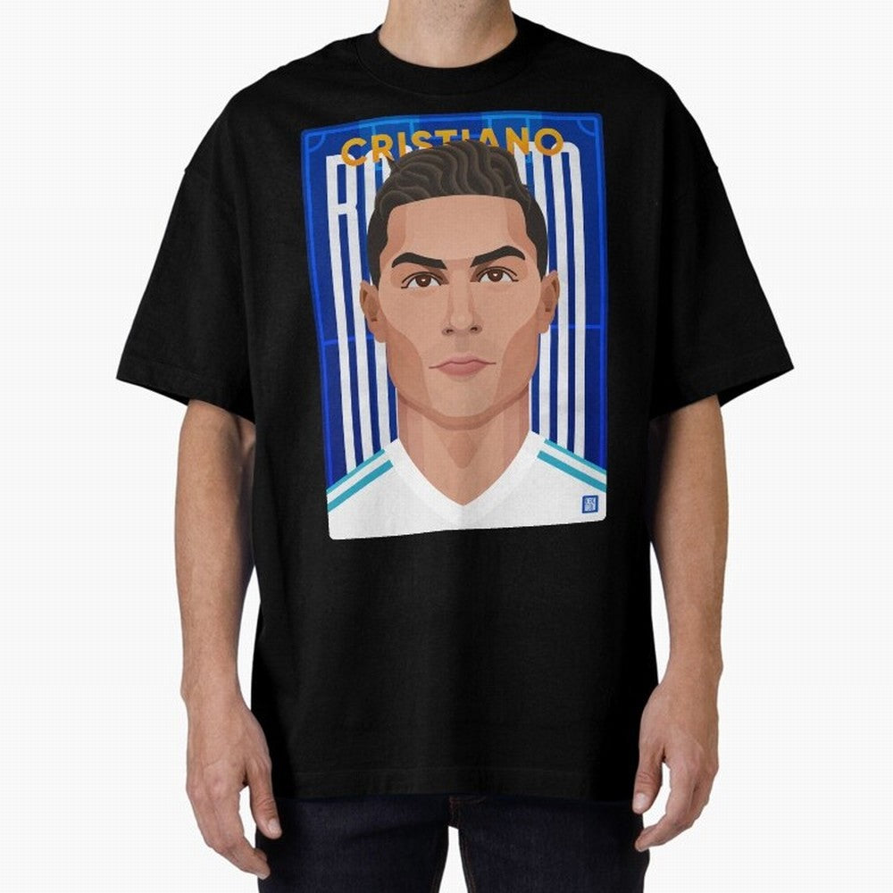 Cristiano Ronaldo (RM) | The Commander Oversized T-Shirt Celebrate Golden Goal Energy in FIFA World Cup 2026 Group Stage Spirit, Made for England, France and Netherlands, Mbappe and Neymar, Stadium Memories, Football Loyalty, International Chants