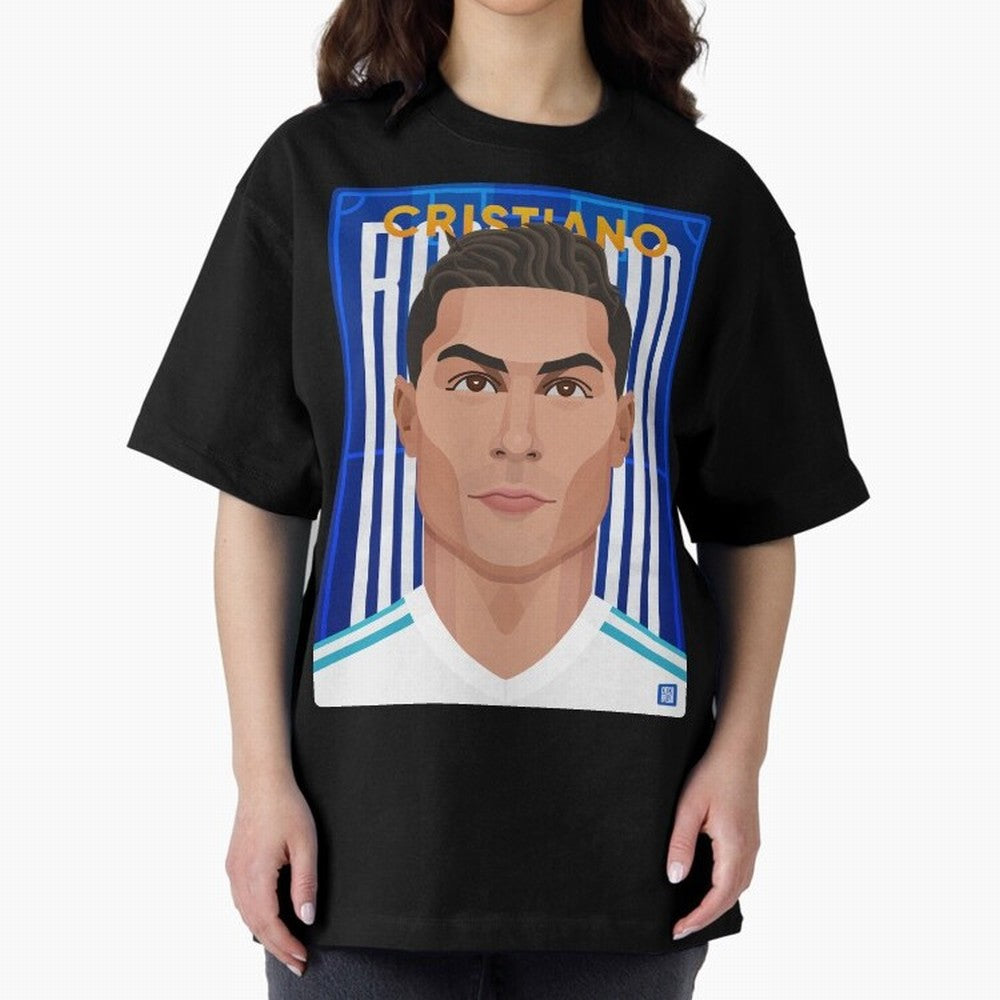 Cristiano Ronaldo (RM) | The Commander Oversized T-Shirt Celebrate Golden Goal Energy in FIFA World Cup 2026 Group Stage Spirit, Made for England, France and Netherlands, Mbappe and Neymar, Stadium Memories, Football Loyalty, International Chants