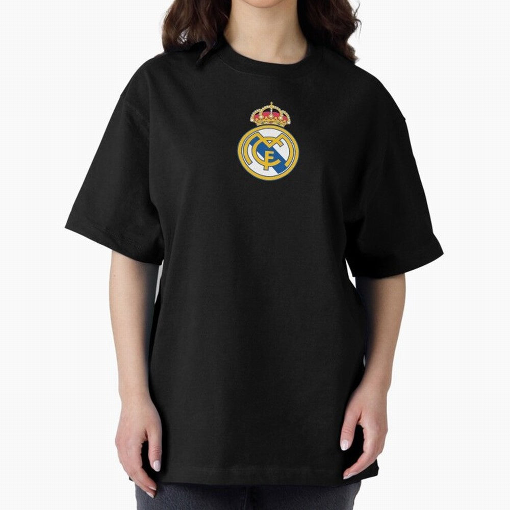 RE-AL-MAD-RID- Logo FC Merchandise Oversized T-Shirt Bring International Match Energy to FIFA World Cup 2026 USA Canada Mexico for Fans of Messi, Neymar and Mbappe and Brazil, Bringing Game Day Rituals, Football Legends, Country Pride and the Road