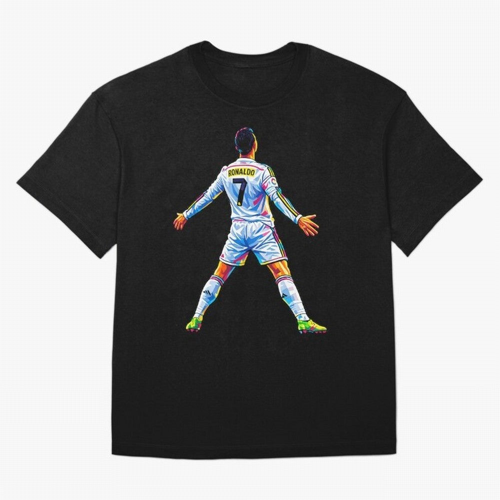 The GOAT Ronaldo Oversized T-Shirt Follow FIFA World Cup 2026 USA Canada Mexico for Fans of Neymar, Haaland and Cristiano Ronaldo and Argentina, Bringing Championship Spirit, Famous Goals, Roaring Crowds and International Football Unity; Ideal for