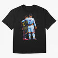2 GOATS Oversized T-Shirt Celebrate National Team Dreams in Global Football Passion for FIFA World Cup 2026, Connected to Messi, Neymar and Mbappe, Portugal, Spain and Germany, Football Passion, Legendary Performances, Festival Vibes and Supporter