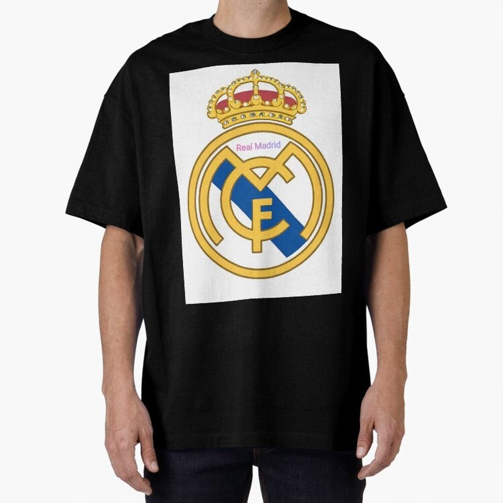 Real Madrid Gold Oversized T-Shirt Bring International Match Energy to Match Day Hype around FIFA World Cup 2026, Messi, CR7 and Mbappe, Portugal, Spain and Germany, Classic Soccer Heritage, Championship Pressure, Fan Loyalty and International