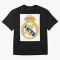 Real Madrid Gold Oversized T-Shirt Bring International Match Energy to Match Day Hype around FIFA World Cup 2026, Messi, CR7 and Mbappe, Portugal, Spain and Germany, Classic Soccer Heritage, Championship Pressure, Fan Loyalty and International