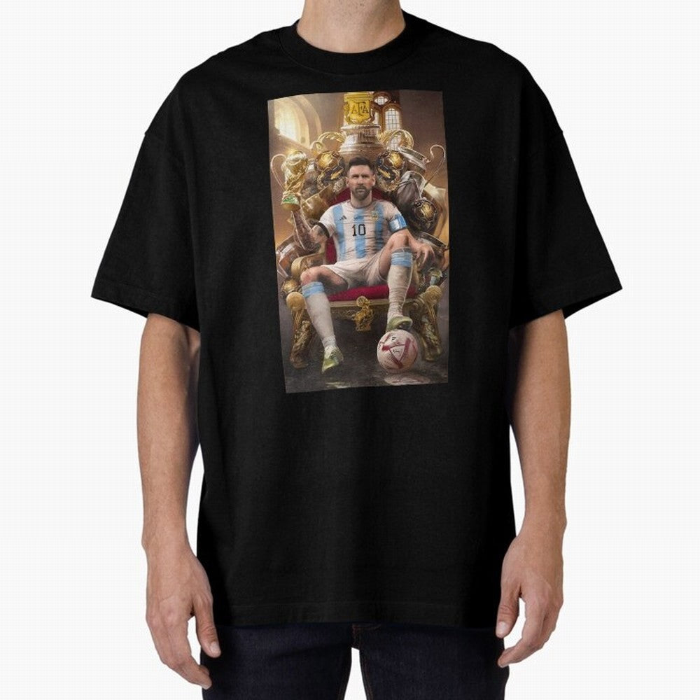Lionel Messi Oversized T-Shirt Stand Out with Spirit from Global Football Passion for FIFA World Cup 2026 Group Stage, Made for Cristiano Ronaldo, France and Portugal, Match Day Excitement, Supporter Culture, Golden Goals and Global Football