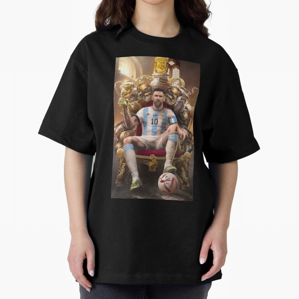 Lionel Messi Oversized T-Shirt Stand Out with Spirit from Global Football Passion for FIFA World Cup 2026 Group Stage, Made for Cristiano Ronaldo, France and Portugal, Match Day Excitement, Supporter Culture, Golden Goals and Global Football