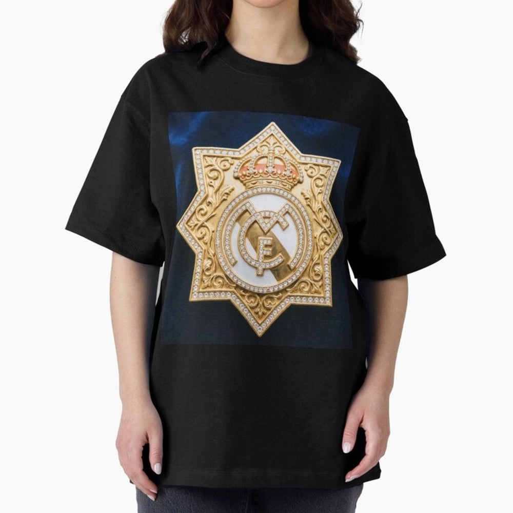 Escudo del Realma Oversized T-Shirt Follow Every Goal of Match Day Hype around FIFA World Cup 2026 USA Canada Mexico, Mbappe, Portugal, Worldwide Fan Energy, Dramatic Goals, Stadium Lights and Championship Celebrations; Perfect for Fans,