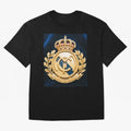 Madrid Honor y Gloria Oversized T-Shirt Bring Bold Fan Energy to Global Football Passion for FIFA World Cup 2026 Group Stage, Inspired by Neymar, Haaland and Cristiano Ronaldo, England, Worldwide Fan Energy, Dramatic Goals, Stadium Lights and