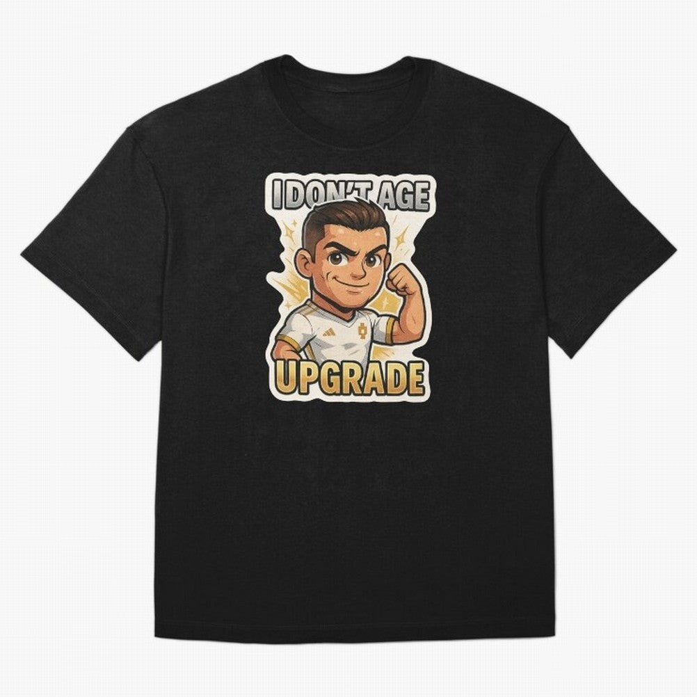 I Dont Age Upgrade Oversized T-Shirt Elevate the FIFA World Cup 2026 Journey through Messi Highlights, Netherlands Pride, Classic Soccer Heritage, Championship Pressure, Fan Loyalty and International Pride; Made for Collectors Who Enjoy Iconic