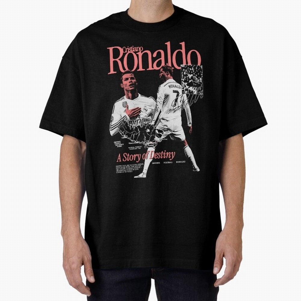 CR7 Cristiano Oversized T-Shirt Experience the FIFA World Cup 2026 USA Canada Mexico Journey through CR7 Highlights, England Pride, Vintage Soccer Flavor, Modern Football Stars, National Flags and Final Night Emotion; Perfect for Supporters Who