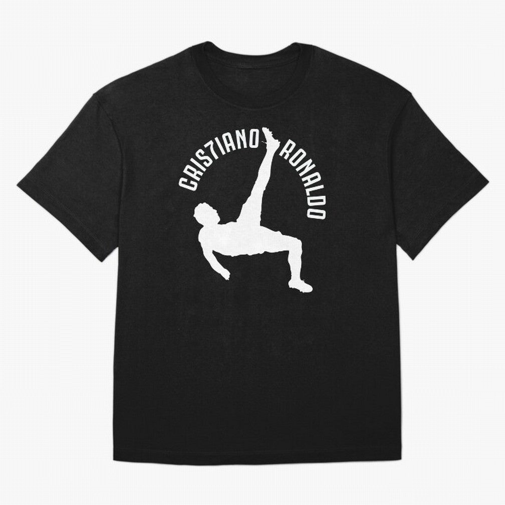 Cristiano Ronaldo - Bicycle Oversized T-Shirt Follow Every Goal of Global Football Passion for FIFA World Cup 2026, Filled with Messi, England, France and Netherlands, Supporter Pride, Iconic Celebrations, Legendary Names and Global Match Day