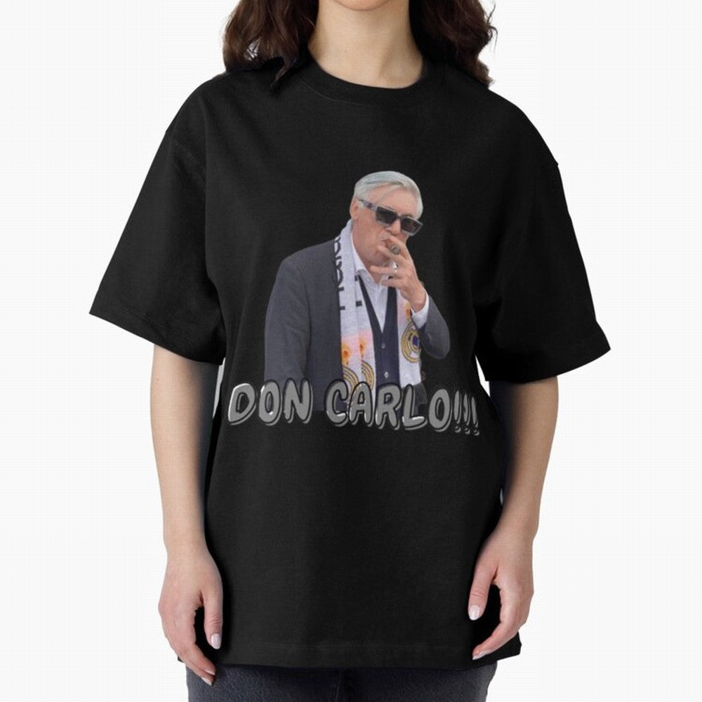Don Carlo Ancelotti Oversized T-Shirt Celebrate Global Passion for the FIFA World Cup 2026 Group Stage Journey through Neymar, Haaland and Cristiano Ronaldo Highlights, Argentina Pride, Retro Football Energy, Iconic Rivalries, Trophy Chase Drama