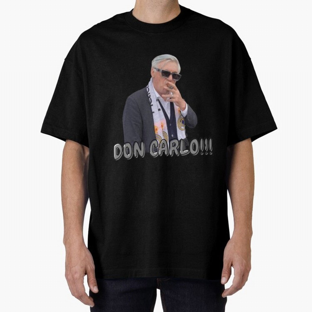 Don Carlo Ancelotti Oversized T-Shirt Celebrate Global Passion for the FIFA World Cup 2026 Group Stage Journey through Neymar, Haaland and Cristiano Ronaldo Highlights, Argentina Pride, Retro Football Energy, Iconic Rivalries, Trophy Chase Drama