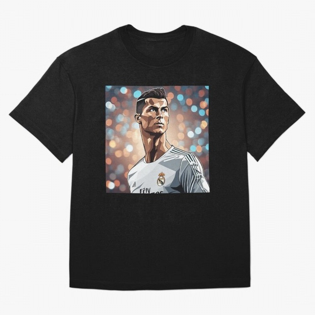Ronaldo Cr7 Cristiano The Goat Artwork Futbol Soccer Oversized T-Shirt Bring International Match Energy to the FIFA World Cup 2026 USA Canada Mexico Journey through CR7 and Messi Highlights, France Pride, Football History, Final Match Energy, Crowd