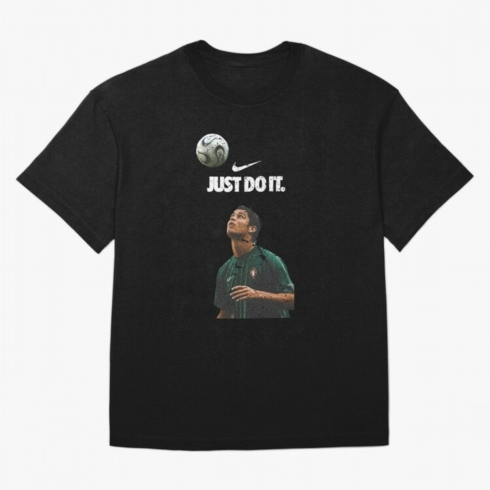 Cristiano Ronaldo Just Do It Oversized T-Shirt Join FIFA World Cup 2026 Group Stage for Fans of CR7 and Portugal, Spain and Germany, Bringing Retro Football Energy, Iconic Rivalries, Trophy Chase Drama and Stadium Atmosphere; Perfect for People Who