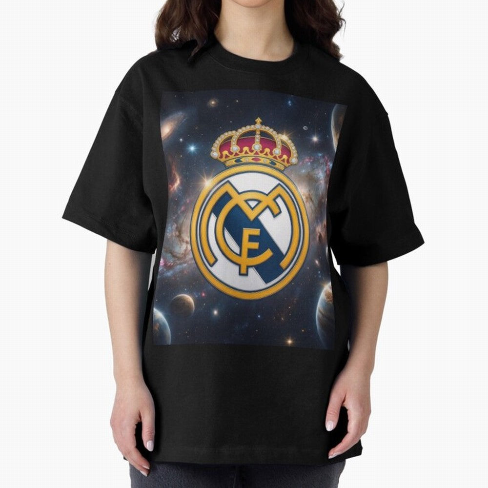 La Galaxia del Real Madrid Oversized T-Shirt Celebrate Golden Goal Energy in FIFA World Cup 2026 Group Stage for Fans of Messi and Cristiano Ronaldo and Argentina, Bringing Match Day Excitement, Supporter Culture, Golden Goals and Global Football