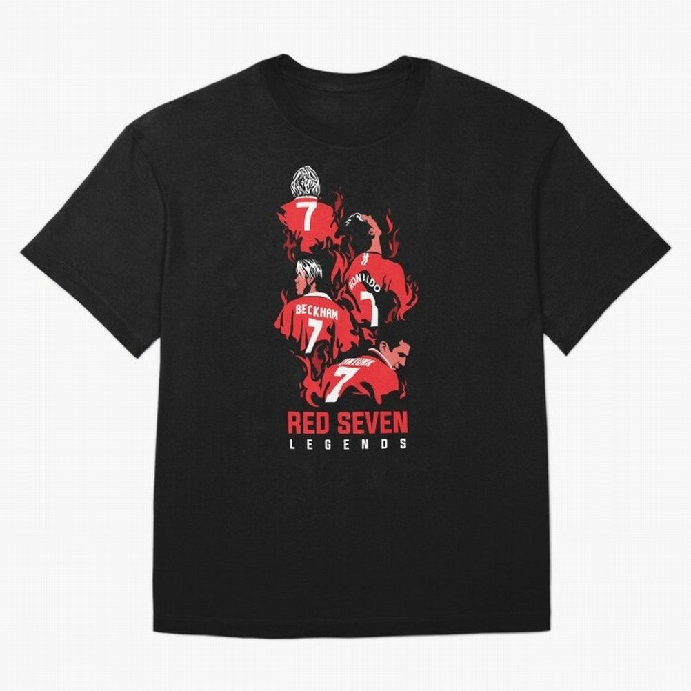 The Red Seven - Man Utd Oversized T-Shirt Show Passion for the Stars of FIFA World Cup 2026 Group Stage Highlighting Neymar, Germany Energy, Goal Celebration Energy, Supporter Heritage, Football Icons and Worldwide Tournament Joy; Perfect for