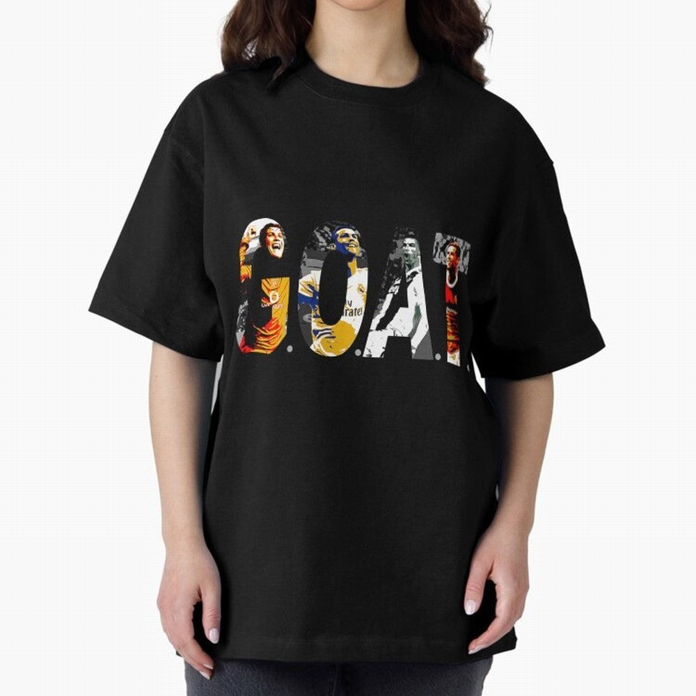 Cristiano Ronaldo Greatest Football Player Of All Time Oversized T-Shirt Celebrate Golden Goal Energy in the FIFA World Cup 2026 Journey through Haaland and Mbappe Highlights, England and Germany Pride, Championship Spirit, Famous Goals, Roaring