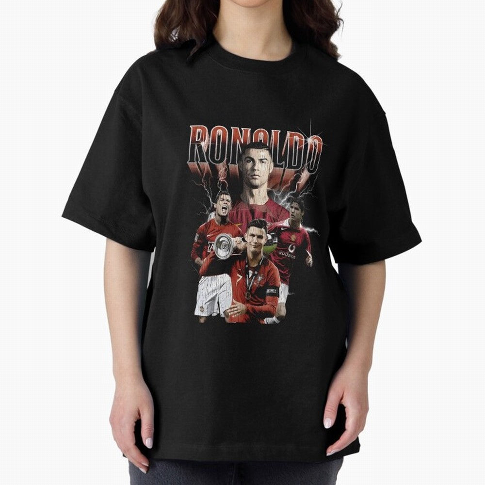Cr7 footballer portuguese Oversized T-Shirt Show Your Tournament Heart for FIFA World Cup 2026 Group Stage Built around Messi, Portugal, Spain and Germany Energy, Sports Nostalgia, International Competition, Famous Players and Unforgettable
