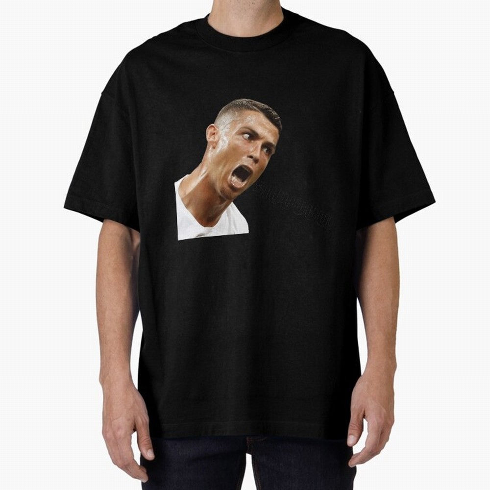 Cristiano Ronaldo Siuuu Oversized T-Shirt Show Fan Pride Across Global Football Passion for FIFA World Cup 2026 USA Canada Mexico, Driven by Messi, Spain, Football Festival Excitement, Trophy Ambitions, Country Rivalries and Star Player Buzz; Ideal