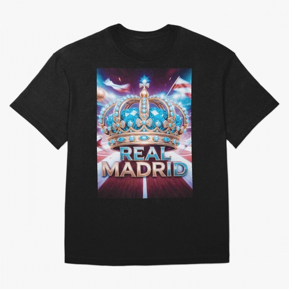 Real Madrid Oversized T-Shirt Live the Energy of FIFA World Cup 2026 Spirit, Celebrating Spain and Netherlands, Cristiano Ronaldo, Championship Spirit, Famous Goals, Roaring Crowds and International Football Unity; Perfect for Fans, Collectors,