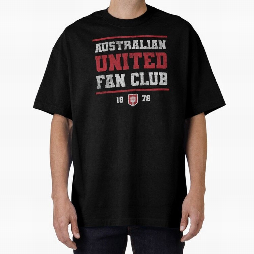 Australian United Fan Club Oversized T-Shirt Support Iconic Players in FIFA World Cup 2026 for Fans of Cristiano Ronaldo, Haaland and CR7 and Portugal, Bringing Championship Spirit, Famous Goals, Roaring Crowds and International Football Unity;