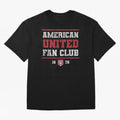 American United Fan Club Oversized T-Shirt Support Iconic Players in FIFA World Cup 2026 for Fans of Messi, Neymar and Mbappe and Argentina, France and Brazil, Bringing Classic Soccer Heritage, Championship Pressure, Fan Loyalty and International