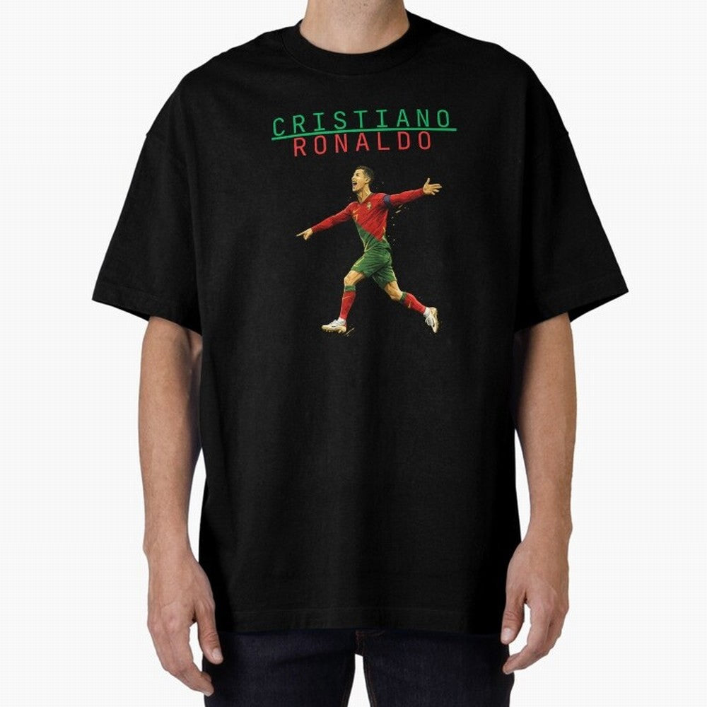 Ronaldo Oversized T-Shirt Make Every Kick Count in FIFA World Cup 2026 Made for Haaland, France Energy, Classic Soccer Heritage, Championship Pressure, Fan Loyalty and International Pride; Ideal for Passionate Fans Who Love Underdog Stories,