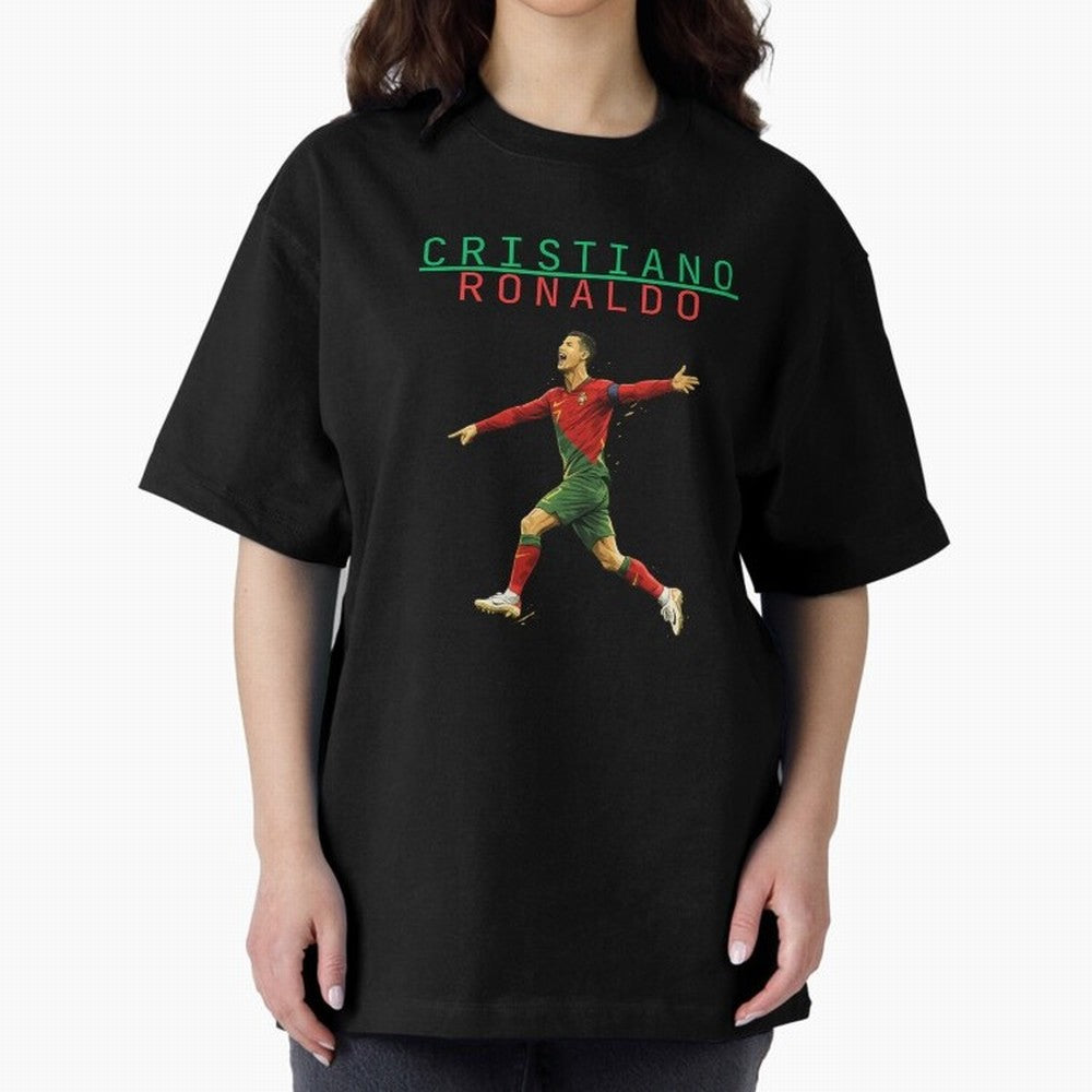 Ronaldo Oversized T-Shirt Make Every Kick Count in FIFA World Cup 2026 Made for Haaland, France Energy, Classic Soccer Heritage, Championship Pressure, Fan Loyalty and International Pride; Ideal for Passionate Fans Who Love Underdog Stories,