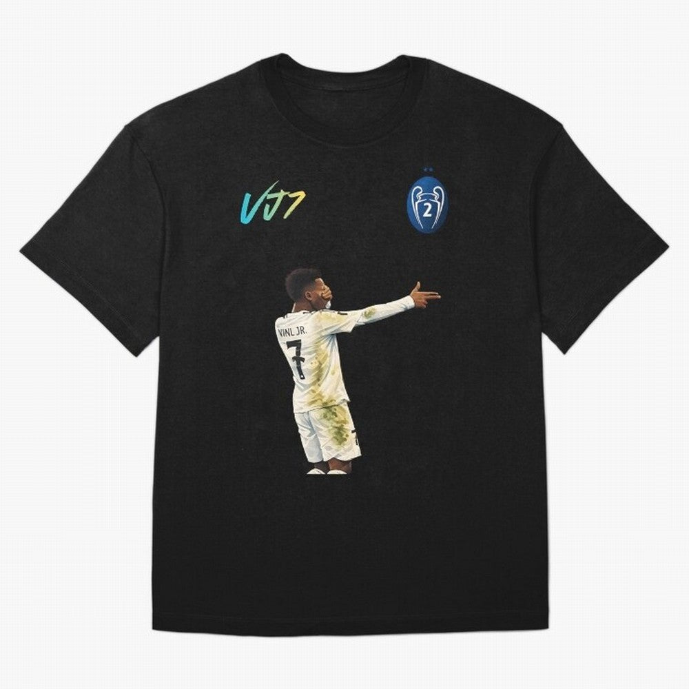 Vini Jr Oversized T-Shirt Bring Champion Energy into FIFA World Cup 2026 USA Canada Mexico Inspired by CR7 and Messi, England, France and Netherlands Energy, Stadium Memories, Football Loyalty, International Chants and Championship Tradition; Built