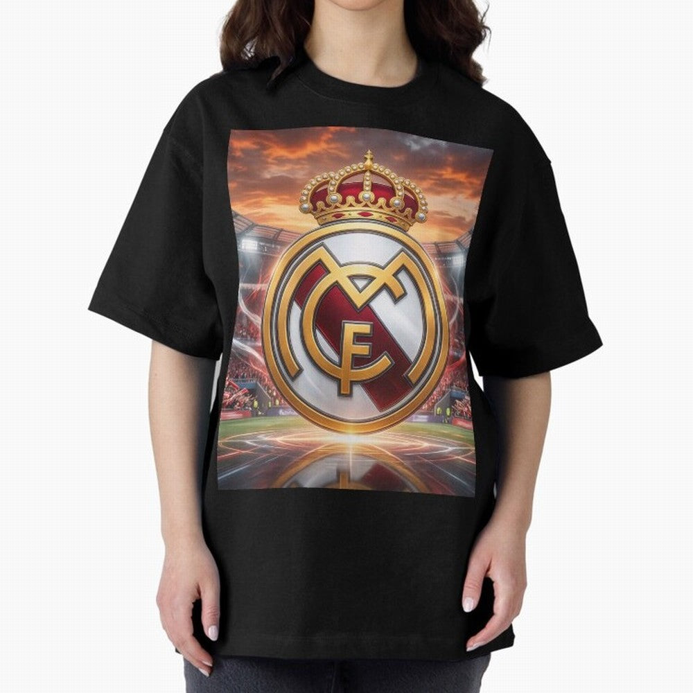 Tormenta del F¨²tbol Oversized T-Shirt Celebrate FIFA World Cup 2026 USA Canada Mexico Spirit, Capturing England, Messi, CR7 and Mbappe, Stadium Chants, National Pride, Trophy Dreams and Unforgettable Football Memories; Ideal for Football Dads,