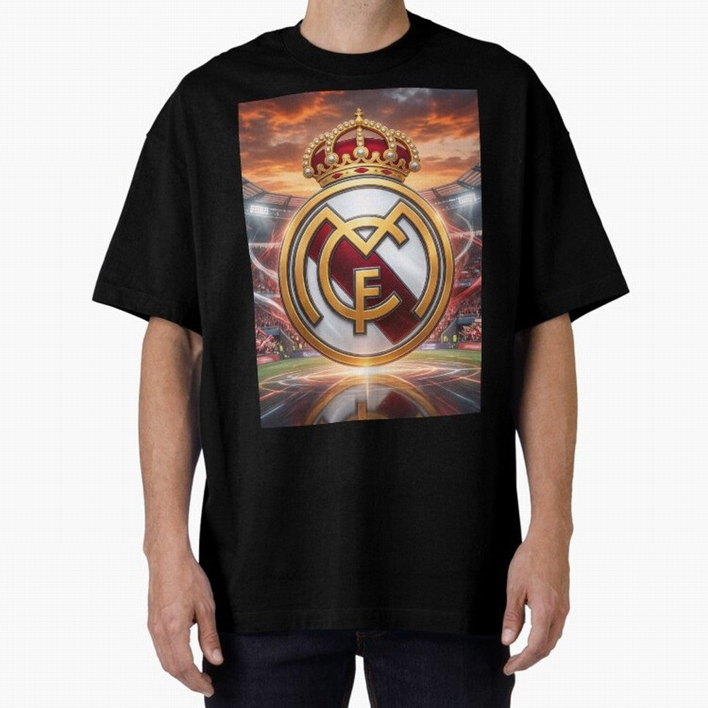 Tormenta del F¨²tbol Oversized T-Shirt Celebrate FIFA World Cup 2026 USA Canada Mexico Spirit, Capturing England, Messi, CR7 and Mbappe, Stadium Chants, National Pride, Trophy Dreams and Unforgettable Football Memories; Ideal for Football Dads,