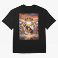 Tormenta del F¨²tbol Oversized T-Shirt Celebrate FIFA World Cup 2026 USA Canada Mexico Spirit, Capturing England, Messi, CR7 and Mbappe, Stadium Chants, National Pride, Trophy Dreams and Unforgettable Football Memories; Ideal for Football Dads,