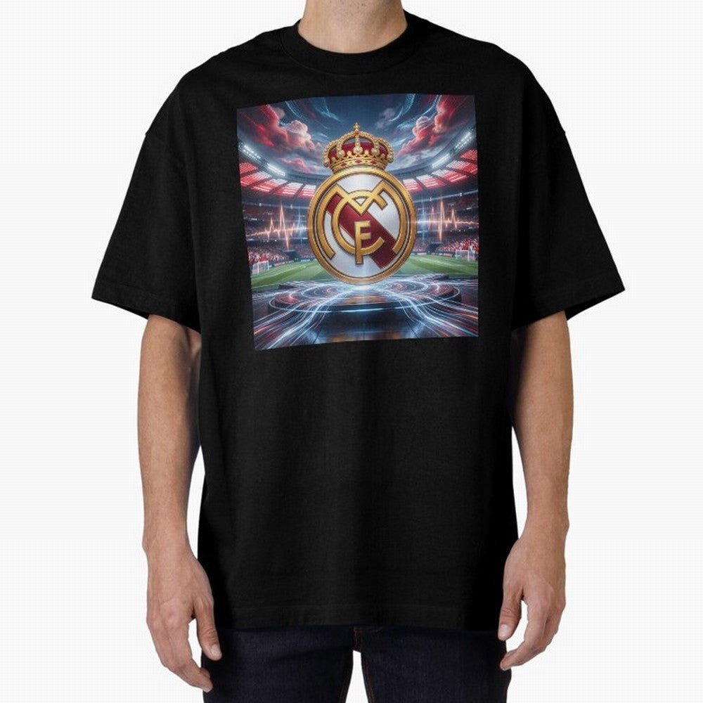 Los Campeones del Bernab¨¦u Oversized T-Shirt Bring Champion Energy into the FIFA World Cup 2026 Journey through Mbappe and Neymar Highlights, Spain Pride, Supporter Pride, Iconic Celebrations, Legendary Names and Global Match Day Energy; Ideal for