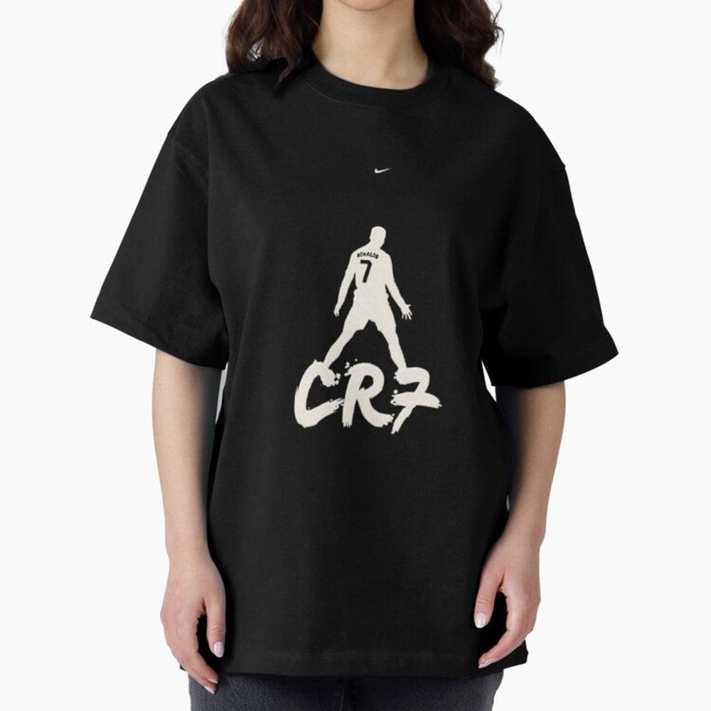 Cristiano Ronaldo CR7 Minimalist Silhouette Football Art Oversized T-Shirt Discover FIFA World Cup 2026 USA Canada Mexico Spirit, Inspired by France and Portugal, Neymar, Haaland and Cristiano Ronaldo, Football Festival Excitement, Trophy