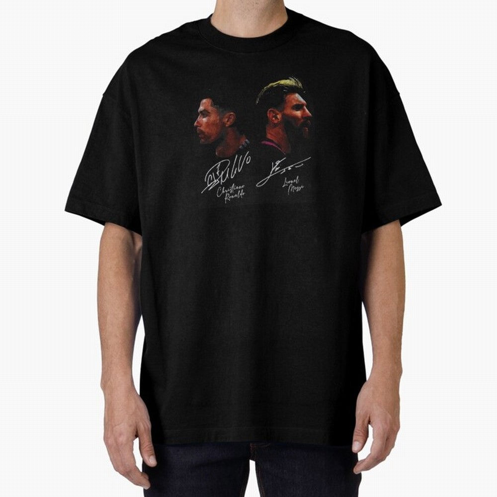 Cristiano Ronaldo & Lionel Messi Signature Oversized T-Shirt Make Every Kick Count in FIFA World Cup 2026 Group Stage Filled with CR7 and Messi, Netherlands Energy, Football Festival Excitement, Trophy Ambitions, Country Rivalries and Star Player
