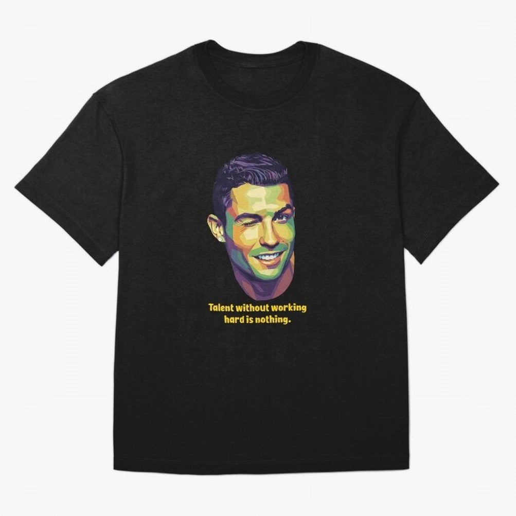 Cristiano Ronaldo Quotes Oversized T-Shirt Feel Match Day Hype around FIFA World Cup 2026 USA Canada Mexico, Cristiano Ronaldo, Netherlands, Match Day Excitement, Supporter Culture, Golden Goals and Global Football Passion; Perfect for People Who