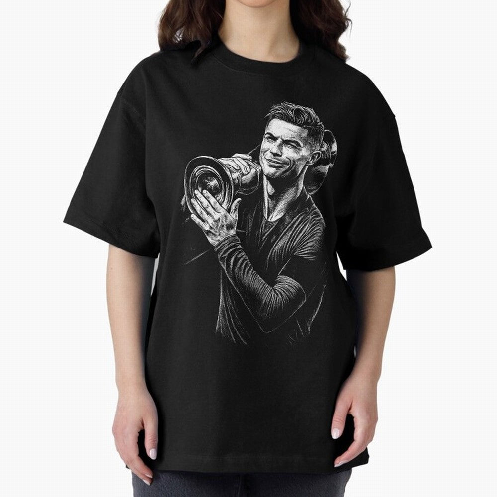 Cristiano Ronaldo Nations League Cup Oversized T-Shirt Celebrate the FIFA World Cup 2026 USA Canada Mexico Journey through Cristiano Ronaldo, Haaland and CR7 Highlights, Brazil, Portugal and Argentina Pride, Championship Spirit, Famous Goals,