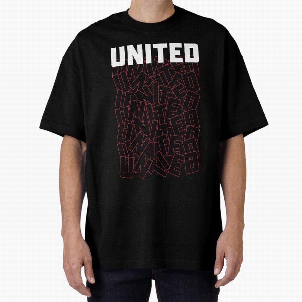Manchester United Oversized T-Shirt Cheer for FIFA World Cup 2026 Spirit, Inspired by Portugal, Spain and Germany, Mbappe, Worldwide Fan Energy, Dramatic Goals, Stadium Lights and Championship Celebrations; Ideal for Fans Who Follow Messi,