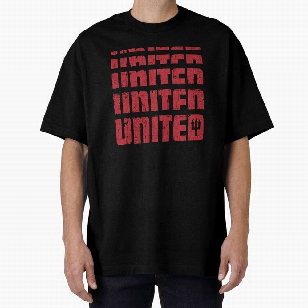United United United Oversized T-Shirt Celebrate Rivalries and Pride in FIFA World Cup 2026 Spirit, Inspired by England and Germany, Messi, CR7 and Mbappe, Champion Mindset, Group Stage Buzz, Knockout Tension and Passionate Fan Culture; Perfect for
